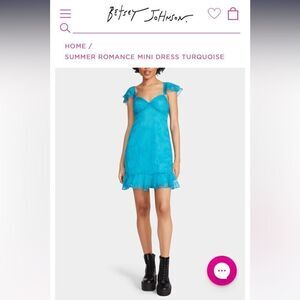 NWT-Betsey Johnson sexy summer flirty mini dress
